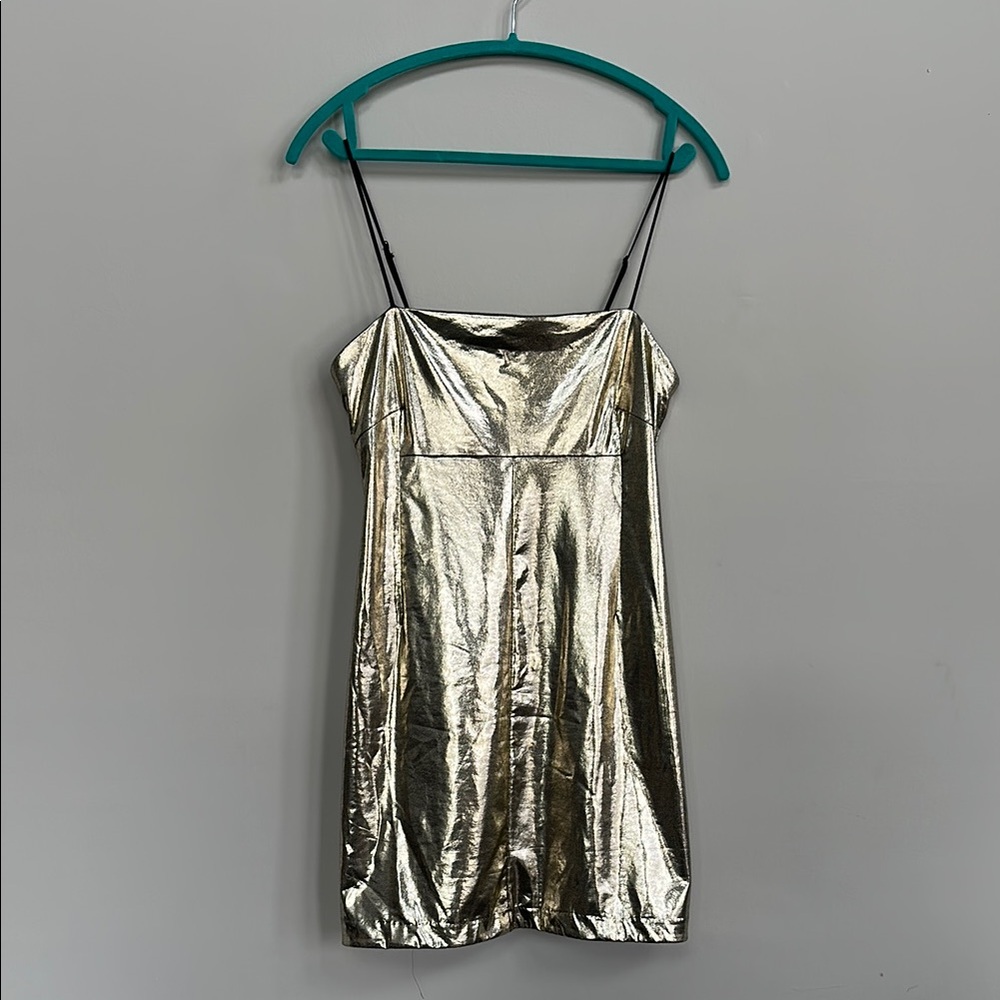 Silence + Noise Metallic Dress